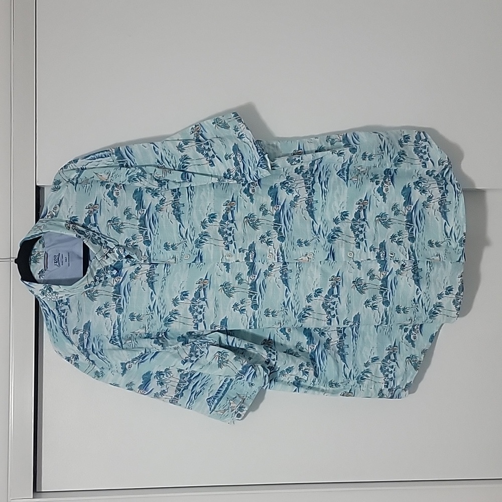 IZOD SALTWATER BUTTON DOWN CASUAL SHIRT